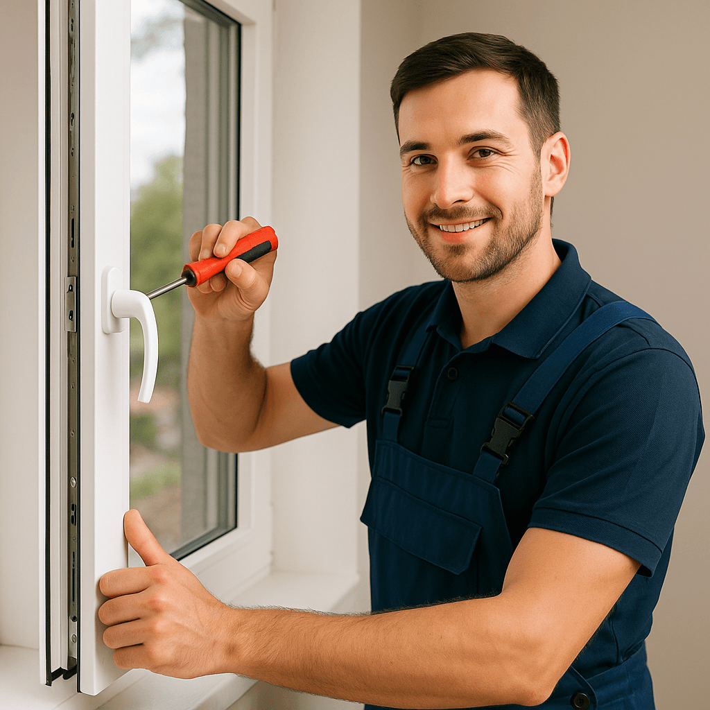 Fensterservice Rowo Team bei der Arbeit