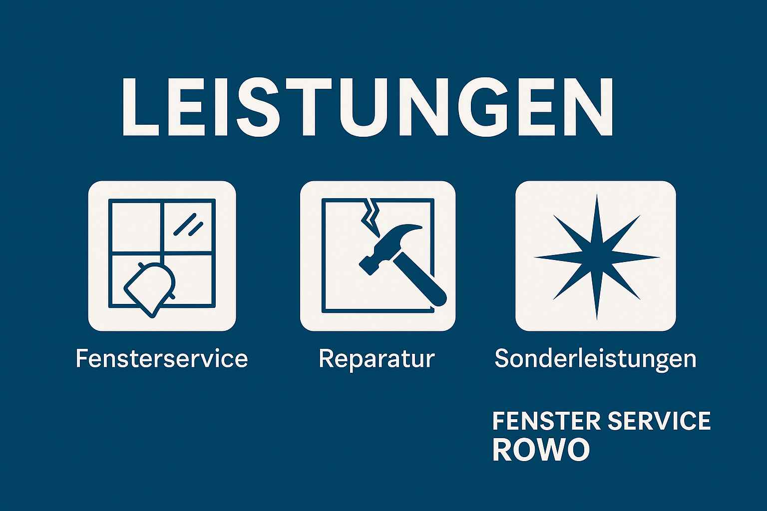 Leistungen Fensterservice und Reparatur